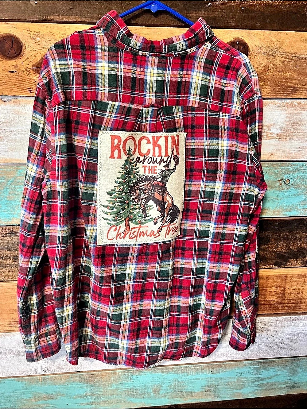 Chaps Plaid Flannel Christmas Shirt XL Like New